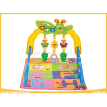 Juguetes para bebés Puzzle Animal Play Mat con cascabeles y música